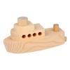 Decorative Boat - Artemio - 12.5x4x6 Cm - Natural Wood - Customizable - For Children