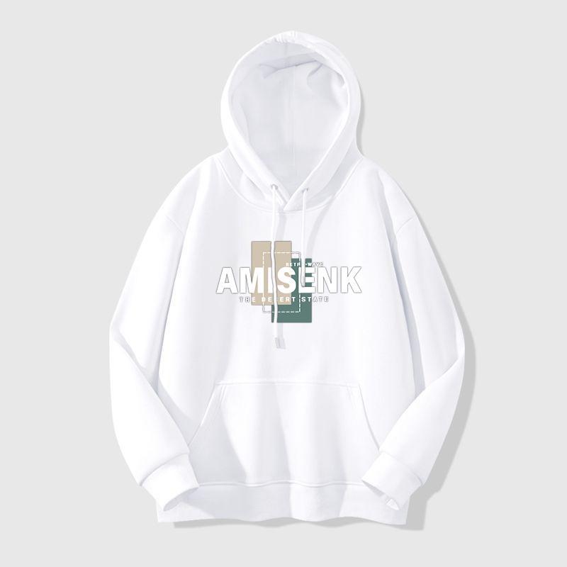 Men's Hoodie 2024 New Thick Fleece Casual Sweatshirt Jacket Streetwear Pullover
