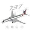 30 см Коллекционная модель самолета Американский B737 Литье под давлением Смола Модель самолета Игрушка Набор с подставкой Колеса для подарка на авиационную тематику или Декорации