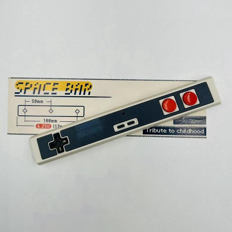 Ретро Геймпад Кейкап 6.25U Пробел Артизан Кейкап Материал ABS Для Переключателей MX Для Игровой Механической Клавиатуры Черный Белый