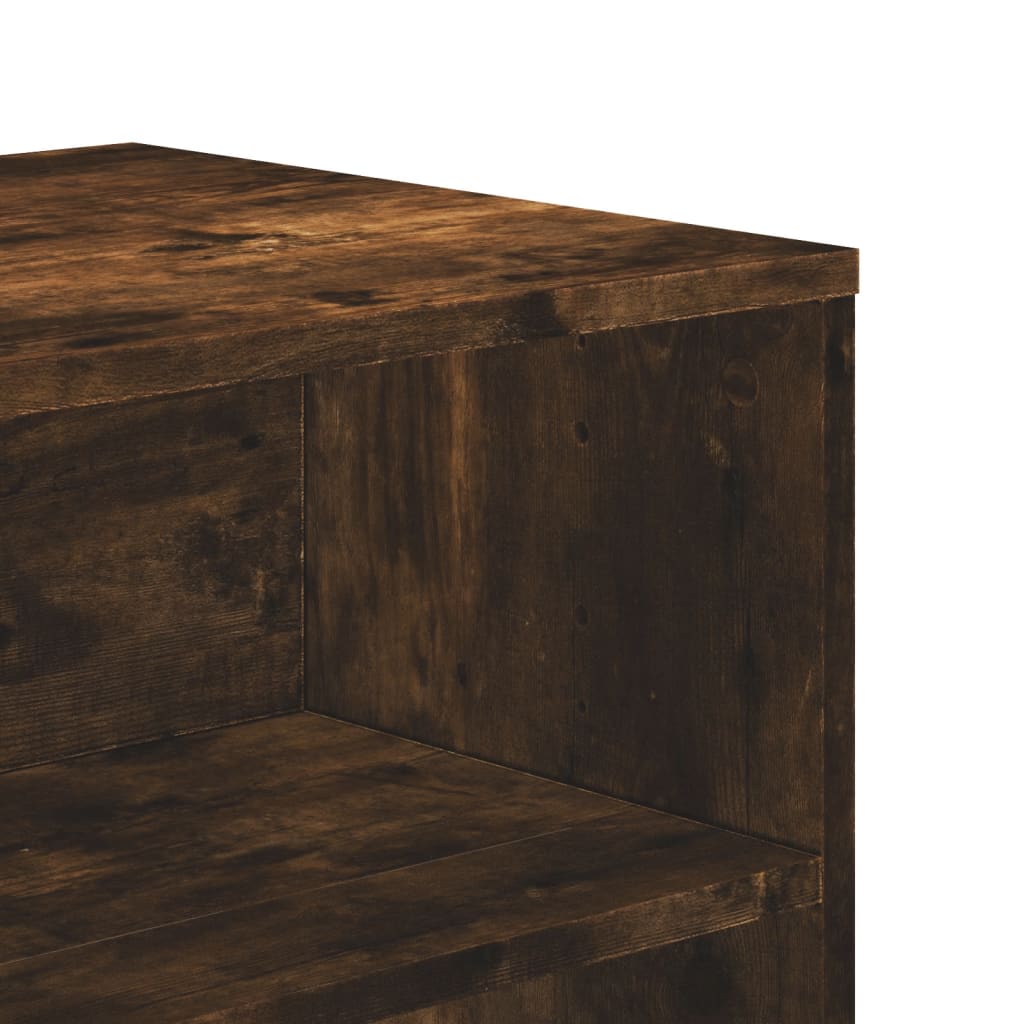 TV Stand Smoked Oak Finish 120 x 40 x 40 cm Particleboard