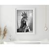 Brushing Teeth Animal Art Poster Lion Monkey Horse Rabbit Dog Cat Eagle Funny Bathroom Wall Stickers Bathroom Animals Home Decor