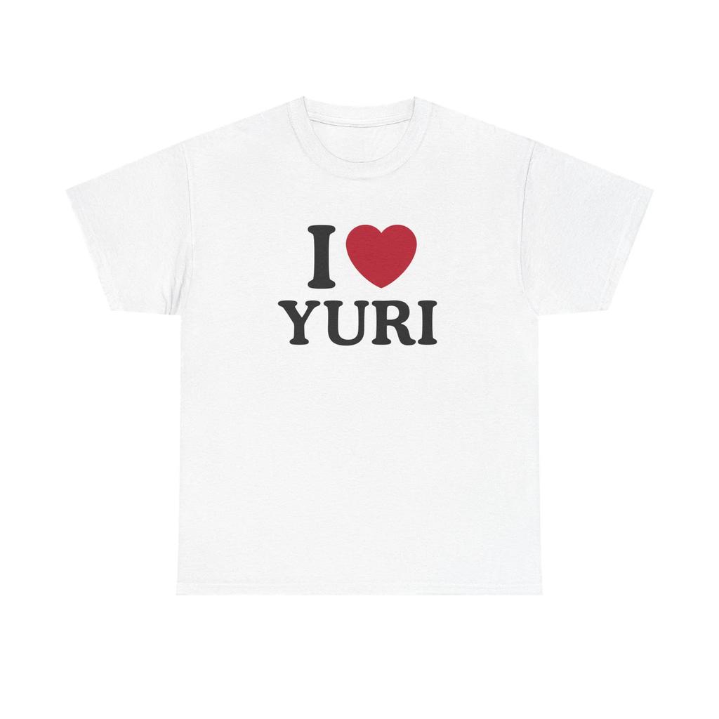 Unisexs Retro I Love Yuri Shirt Gl Graphic Tshirts For Fan Gift Highquality Unseix Sportswear Clothing Top