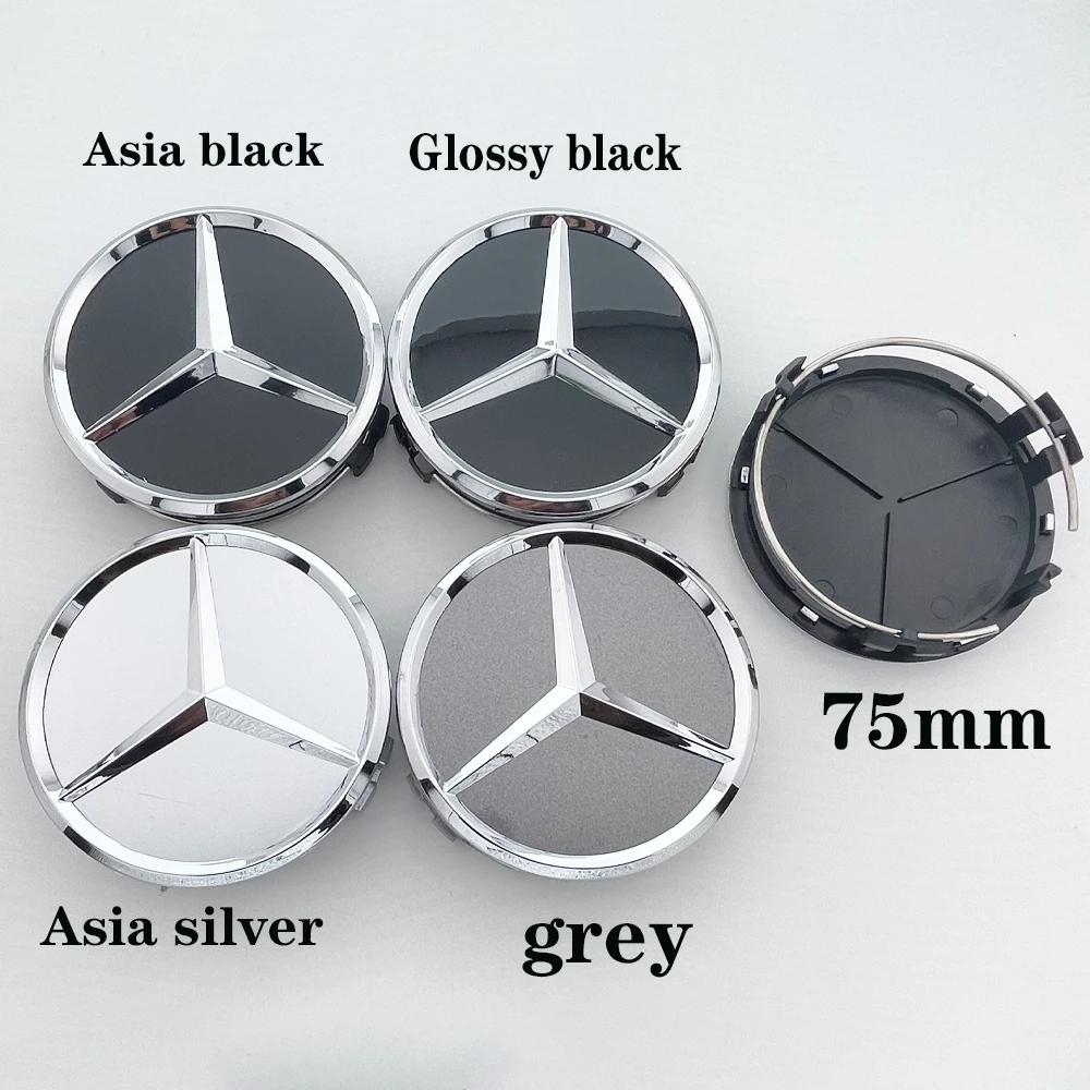 WZKGC1 For Mercedes Benz 1Pc 75mm Car Wheel Center Caps For Mercedes Benz W203 W204 W205 W212 W213 W222 W223 X253 W176 W177 C118 W166