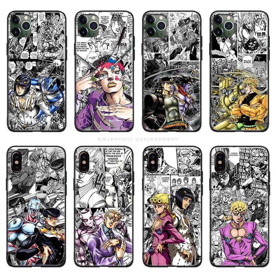 Мягкий силиконовый чехол для телефона JoJo's Bizarre Adventure с персонажем для iPhone 6s 7 8 Plus X XR XS 11 12 13 mini Pro Max