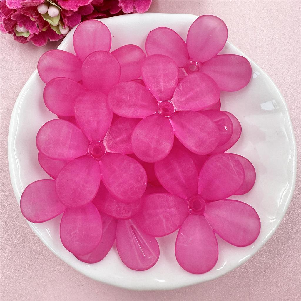 10 шт. 29 мм акриловые матовые цветочные бусины россыпью для изготовления украшений своими руками головные уборы телефонная цепочка ручная работа
