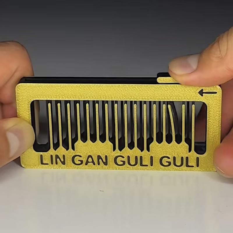 3D-печатная расческа-антистресс, музыкальная игрушка, вдохновение для игры на струнных, подвеска-гриб в мешочке, самый простой инструмент-фиджет для студентов