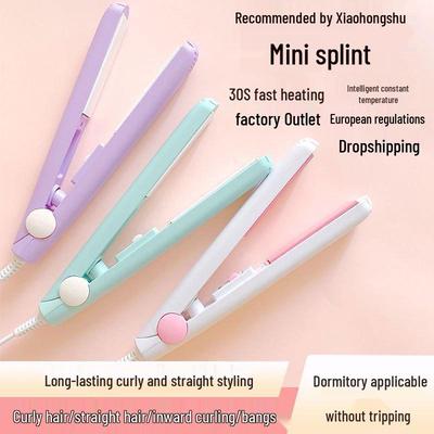 Мини-утюжок и плойка двойного назначения для челки, маленький выпрямитель и портативная плойка-гофре