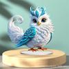 Cartoon Owl, Creative Desktop Decoration, Acrylic Signboard, Home Decoration, Room and Living Room Decoration, Gift Giving