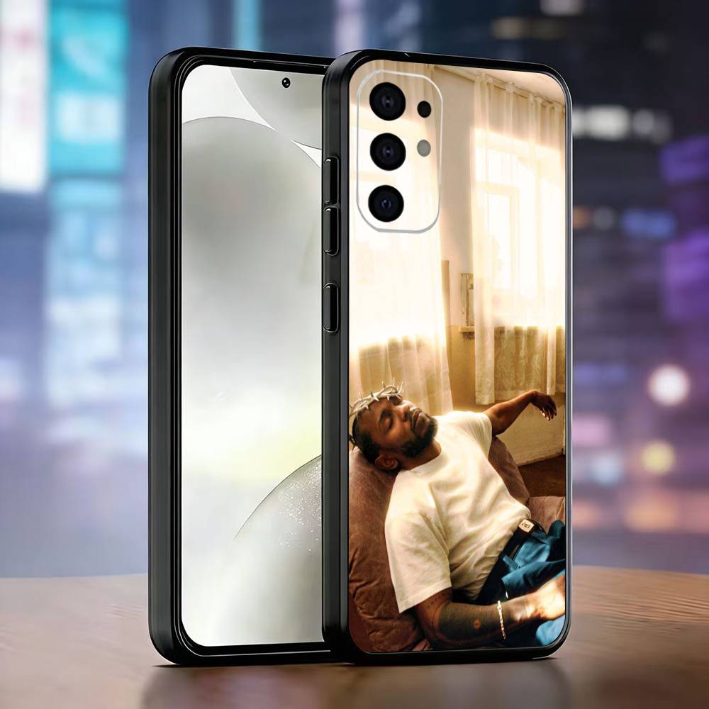 Чехол для телефона рэпера K-Kendrick Lamar для Samsung S25, S24, S21, S22, S23, S30, Ultra, S20, Plus, Fe, Lite, Note, 10, Черный чехол