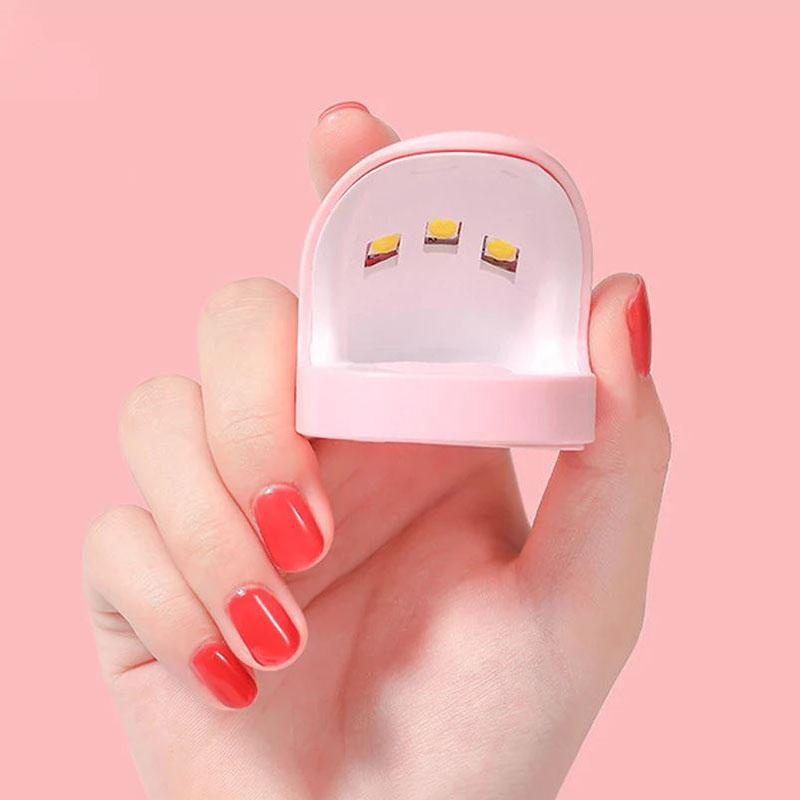 Мини-портативная дорожная сушилка для ногтей УФ-светодиодная лампа Usb быстроотверждаемая лампа для сушки гель-лака для дизайна ногтей фототерапевтические станки