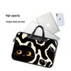 Универсальная черная кошка мультяшная сумка через плечо для ноутбука Apple/Huawei/Xiaomi/Xiaoxin