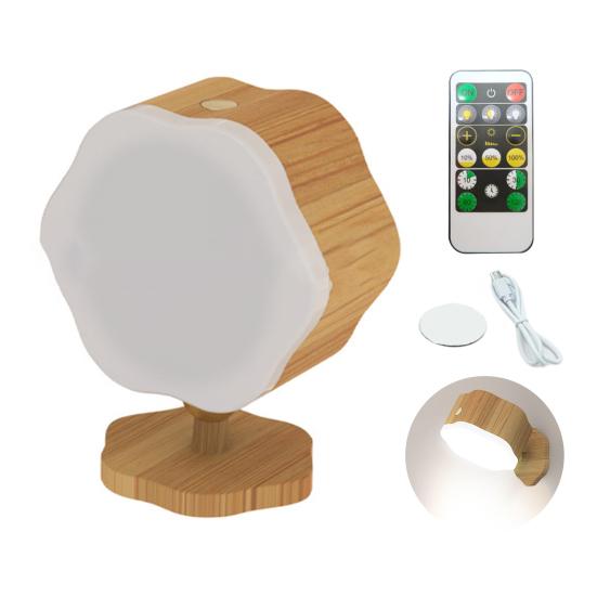 Светодиодный настенный светильник с 3 уровнями яркости, регулируемой яркостью, регулируемым углом наклона, простой в установке, заботящийся о глазах ночной светильник с дистанционным управлением