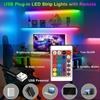 Светодиодная лента RGB 5050 USB 24 клавиши пульт дистанционного управления гибкая лента рождественские огни светодиодная лампа лента украшение для игровой комнаты