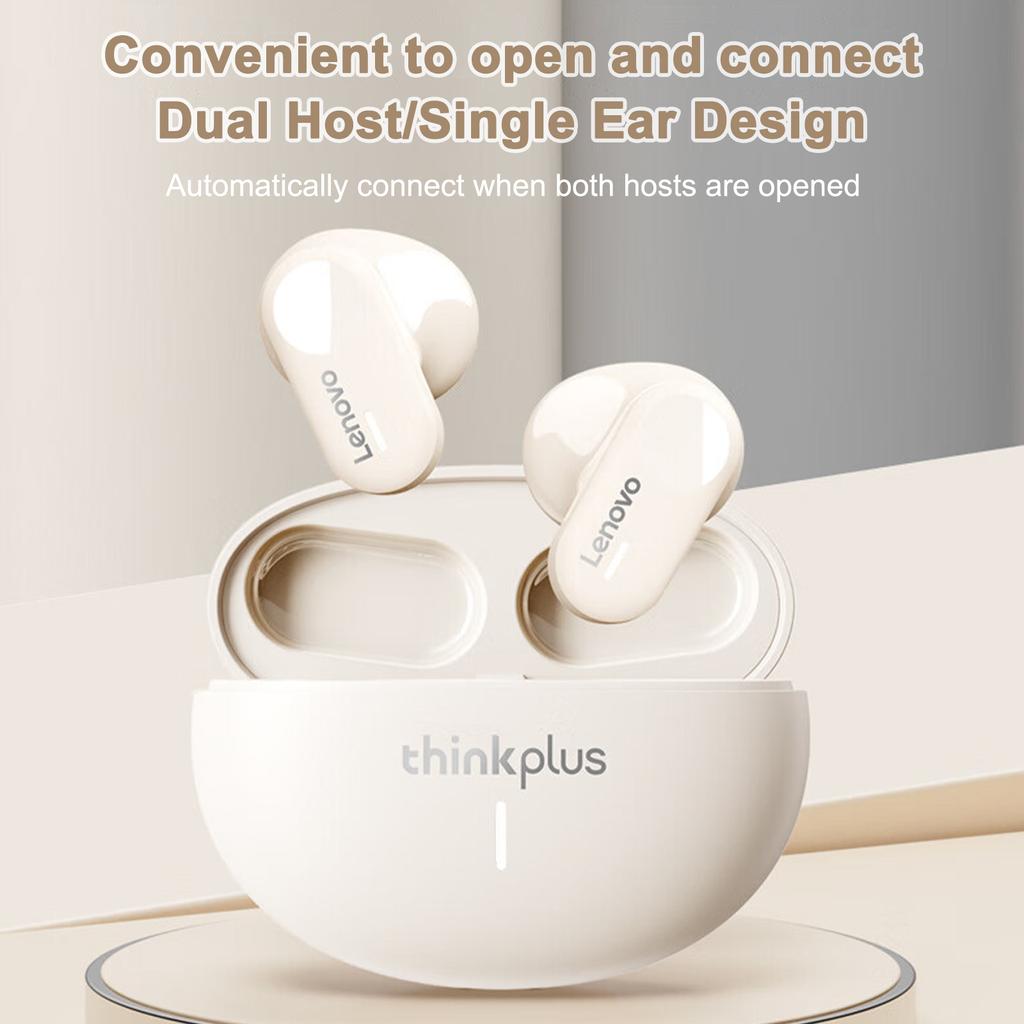 Lenovo Наушники LP19 True Wireless BT5.3 с чехлом для зарядки, спортивные наушники для бега, музыка