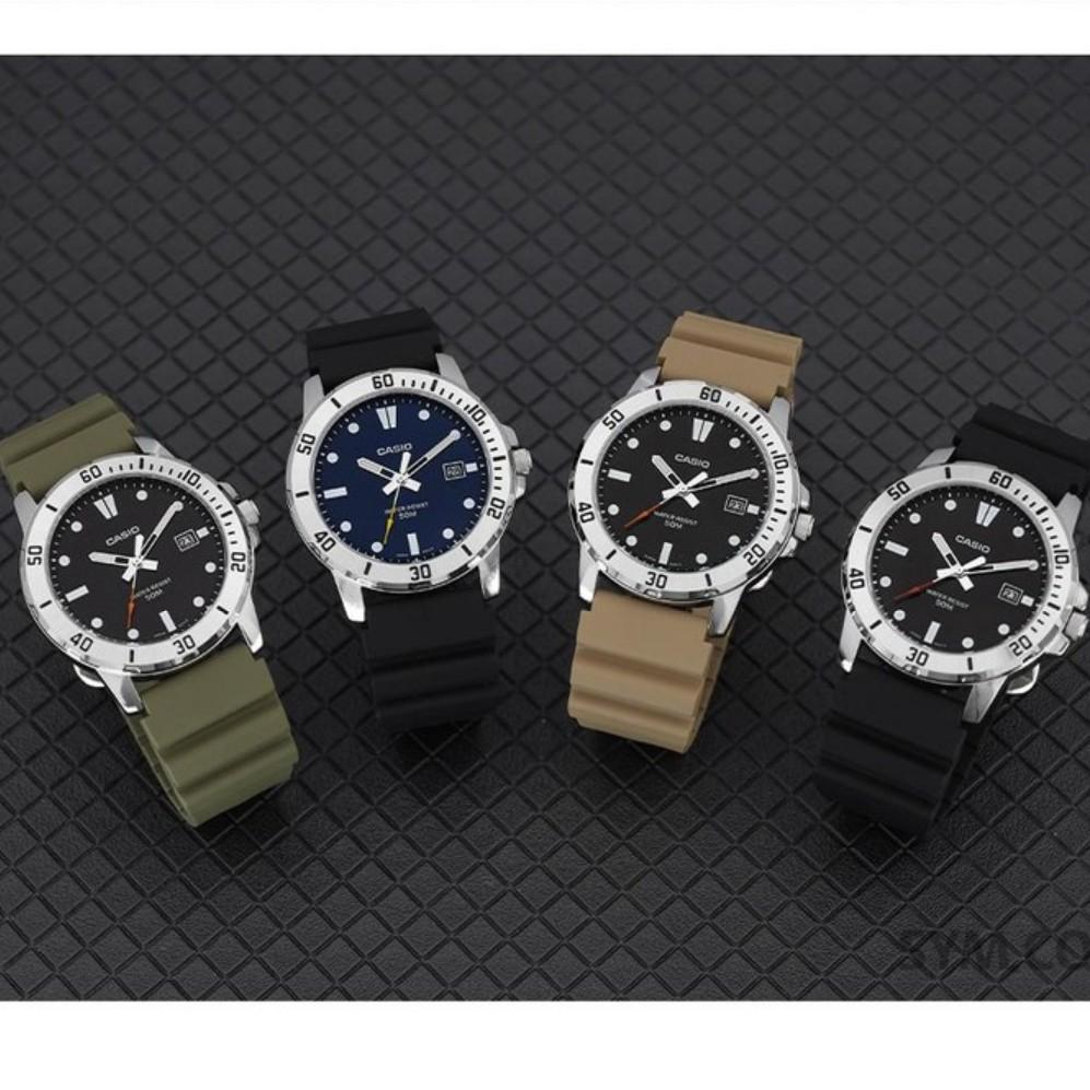 Casio Черные круглые спортивные уретановые часы Diverlook Black Marlin
