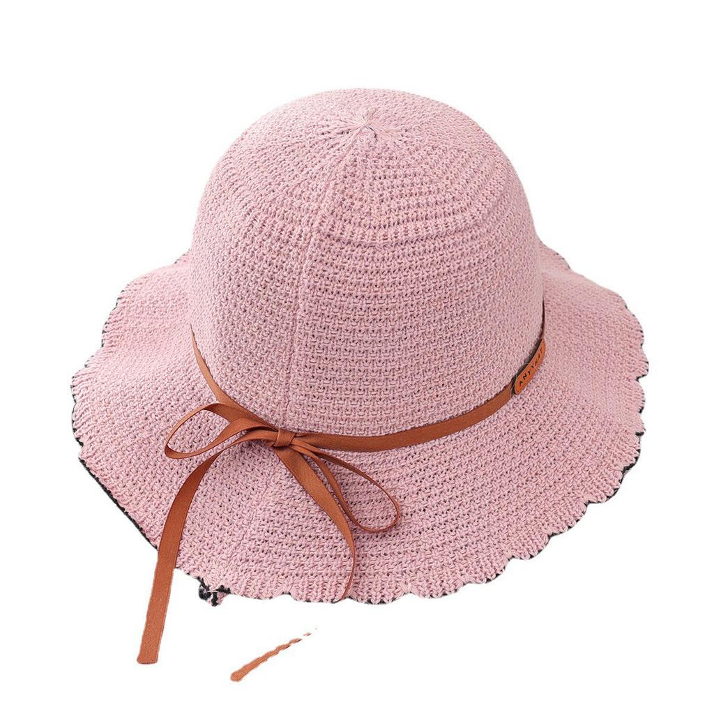 Женская летняя выдолбленная дышащая солнцезащитная и солнцезащитная рыболовная шляпа складная вязаная солнцезащитная шляпа