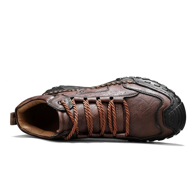 Весенне-осенние мужские высокие повседневные ботинки ручной работы кожаные ботинки ковбойские ботинки для мужчин