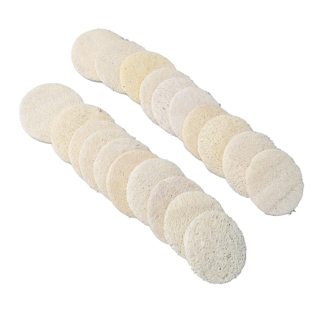 20pcs Exfoliating Loofah Facial Scrubber Gentle Body Facial Cleansing Makeup Remover Brush