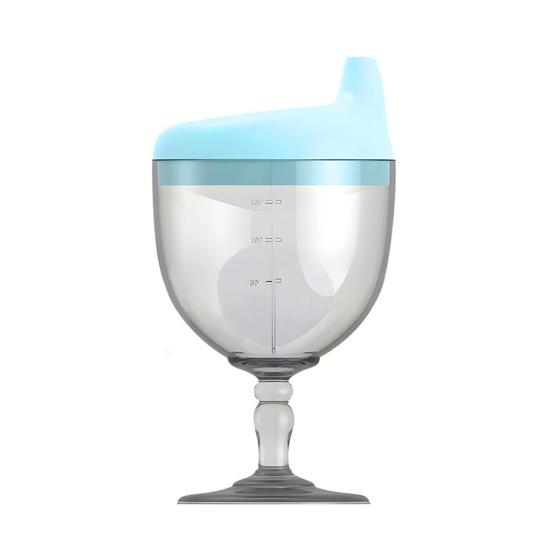 150 мл Детская винная кружка с удобной ручкой, силиконовым чехлом, бокалом для вина, кружкой для напитков, непроливающейся, обучающей кружкой с воздуховыпускным отверстием, пластиковой крышкой
