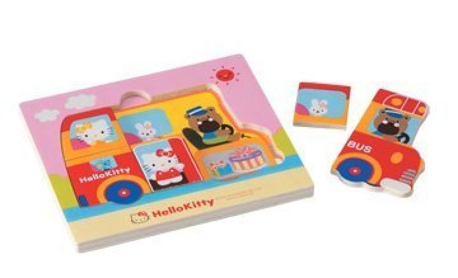 Двойная головоломка Автобус Hello Kitty
