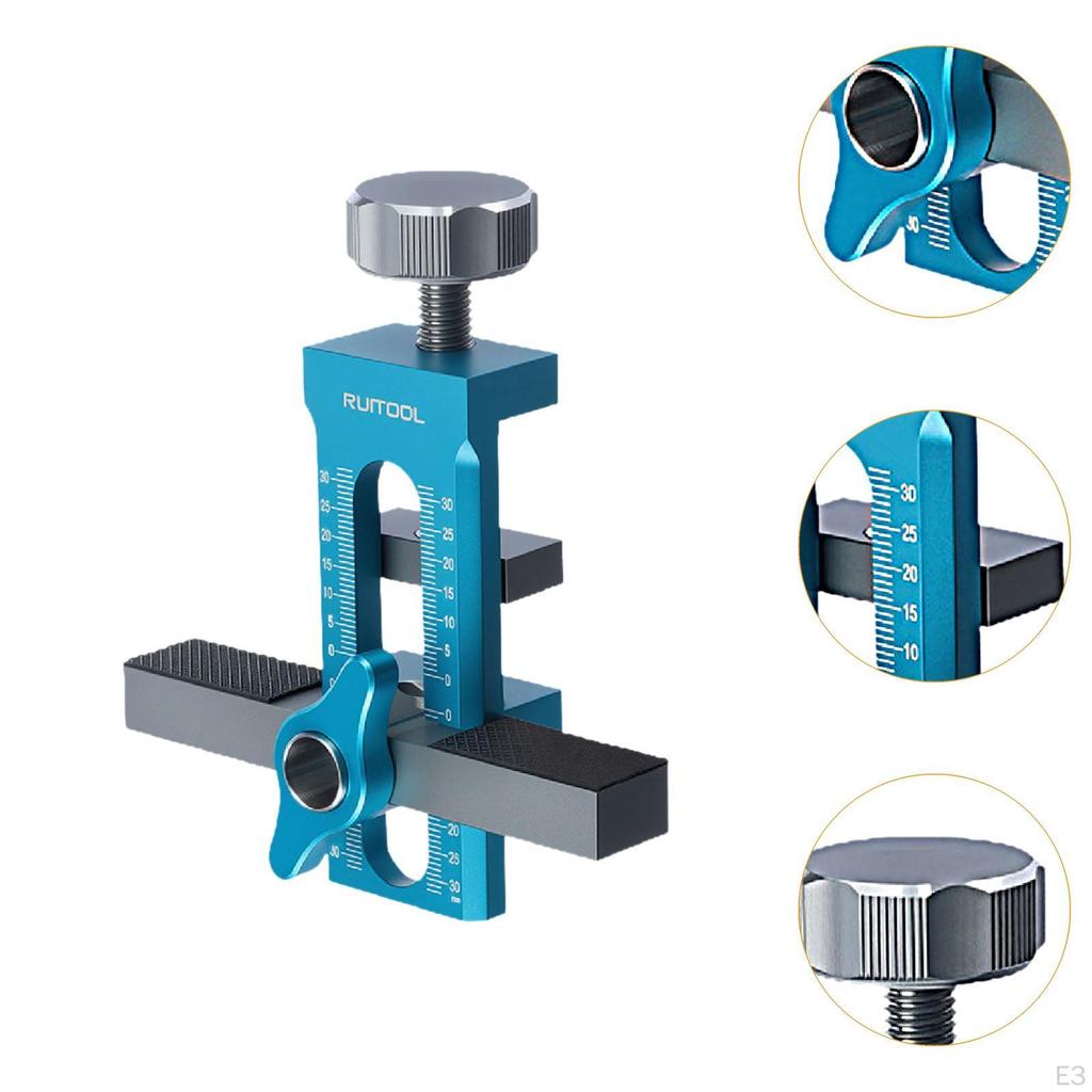 Cabinet Door Mounting Jig DIY Tool Easy To Carry Lightweight Sturdy Efficient Portable Hardware