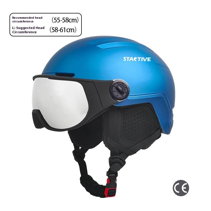 Ilink Factory Price New Double-Layer Anti-Fog Pc+eps Material Ski Helmet with Warm Protection for Winter Sports