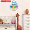 2D Flat 20*20cm 1pc Hello Summer Cool Letters Popsicle Pattern Good Quality Hanging Ornament, Cool Ocean Beach Scenery Home&Wedding&Marine Party Round