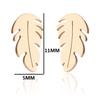 Bohemian Tiny Monstera Leaves Stud Earrings For Women Piercing Ear Surgical Steel Plant Leaves Ear Studs Pendientes Gift