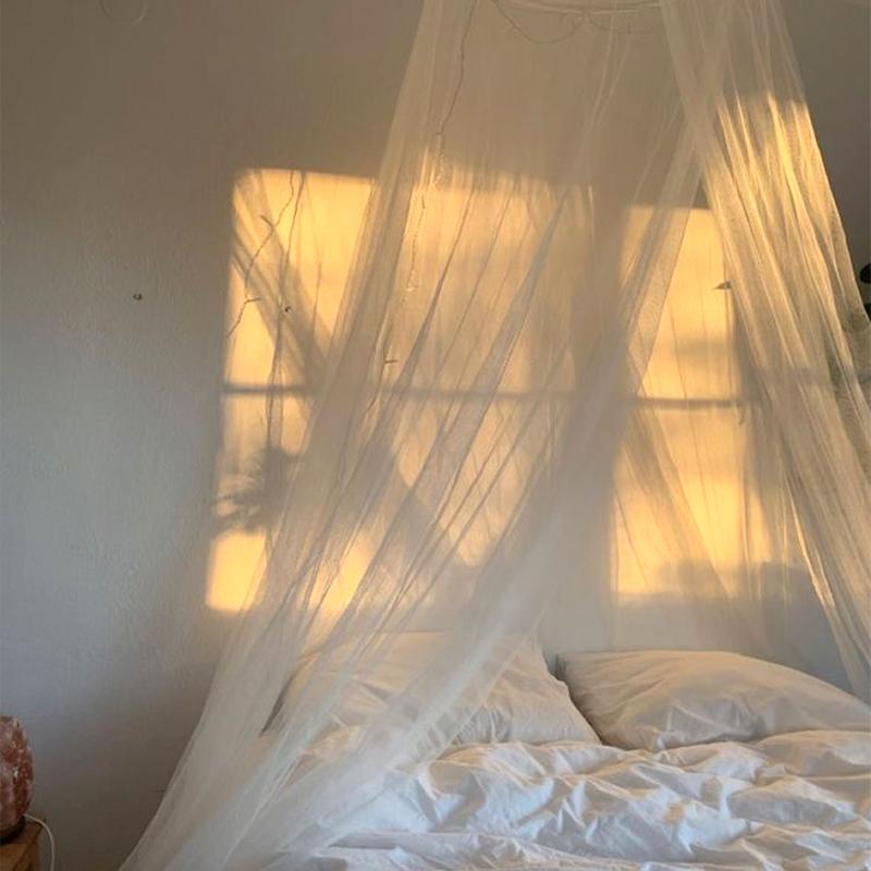 Летняя подвесная купольная москитная сетка для двуспальной кровати, подвесной балдахин в стиле принцессы, купольный король, спящая муха, насекомое, висит тюлевая занавеска, круглые шторы