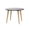 Round Coffee Table 60.96cm Diameter Modern Tea Table Furniture Wooden 4 Legs Table