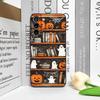 Хэллоуин Тыква Призрак Книжная полка Книга Чехол для телефона для Samsung Galaxy A56 A42 A13 A14 A55 A16 A54 A36 A53 A52 A51 A50 Мягкие чехлы