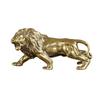 Antique Bronze Lion Statue Small Ornaments Solid Copper Mountain Lions Miniature Figures Brass Sculpture Crafts Decor