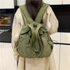 Multi-functional Backpacks For Women Nylon Large Capacity Shopper Shoulder Totes Drawstring Bag Bucket Travelling Rucksack