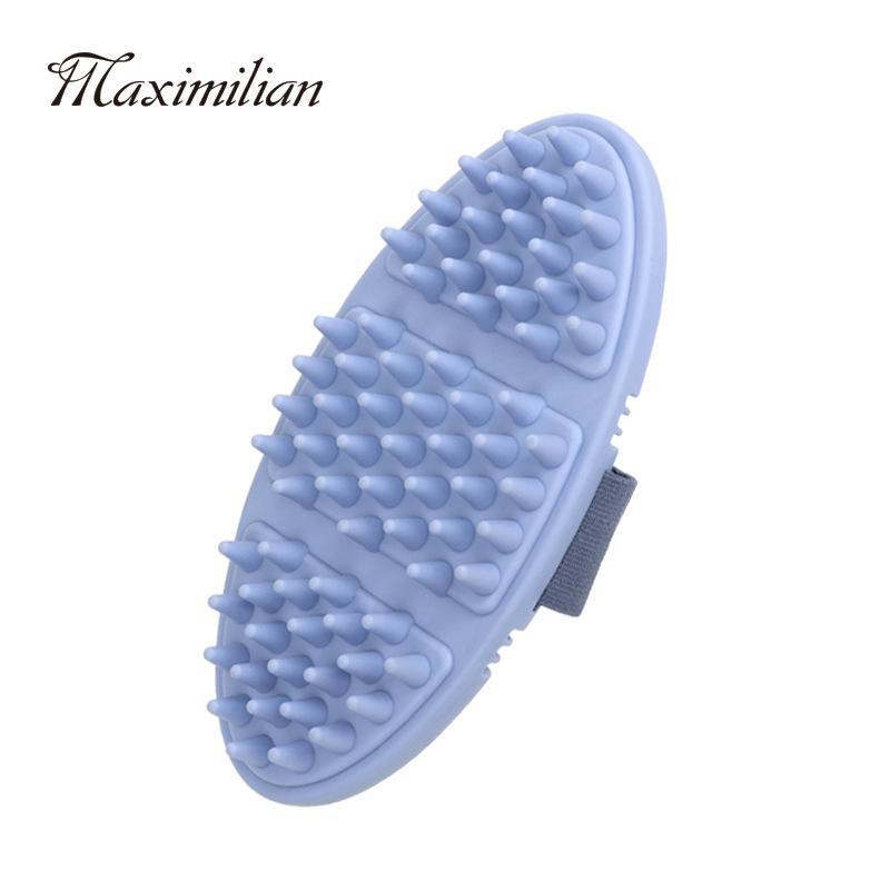 Soft Oval Horse Grooming Brush - Bendable Massage Comb