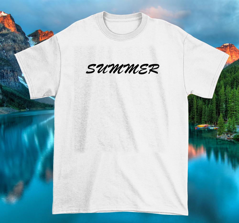 SUMMER T shirt White Men And Women short sleeve Size S5XL Unisex T-Shirt