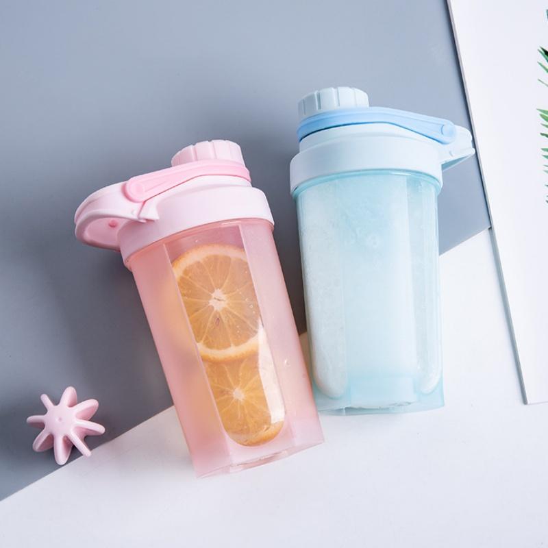 16.9oz/500ml портативный шейкер для протеина, герметичная пластиковая бутылка для воды без BPA для фитнеса, активного отдыха, молочный коктейль