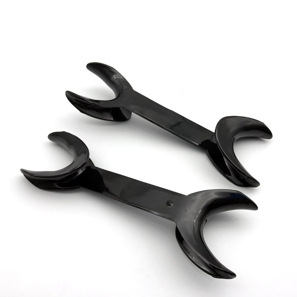 4 шт., стоматологический двуглавый Т-образный внутриротовой ретрактор для щек, открывалка для губ, черный стоматологический ретрактор, открывалка для рта