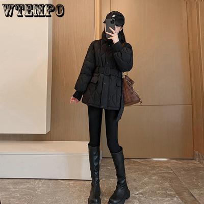 Куртка женская с короткими рукавами и воротником-стойкой, популярная тонкая зимняя куртка черного цвета