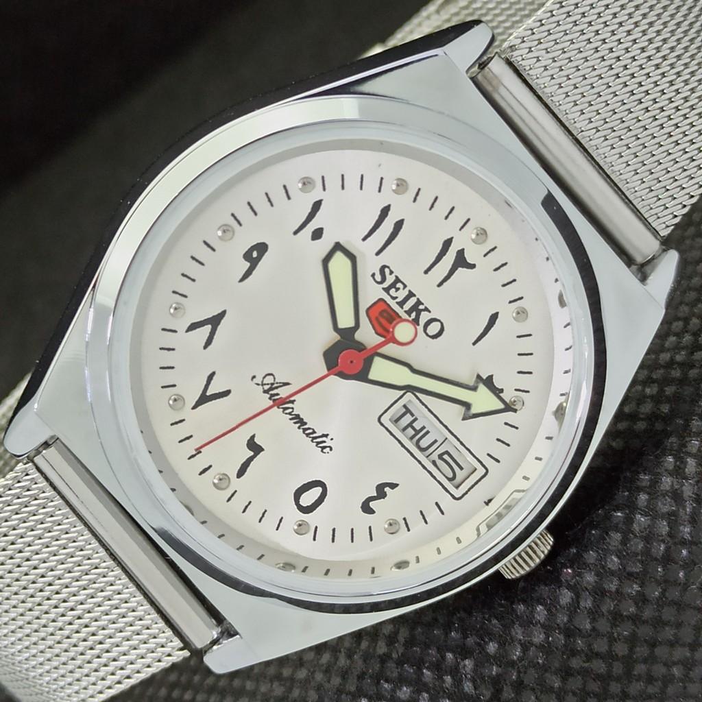 ВОССТАНОВЛЕННЫЕ ВИНТАЖНЫЕ SEIKO 5 AUTO 6309A ЯПОНИЯ МУЖСКИЕ АРАБСКИЕ ЧАСЫ 533d-a280197-2