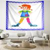 Pippi Longstocking Print Tapestry - Portable Wall Decor Cloth, for Home, Dorm, Travel, Bedroom, Living Room - Ideal Birthday Housewarming Gift