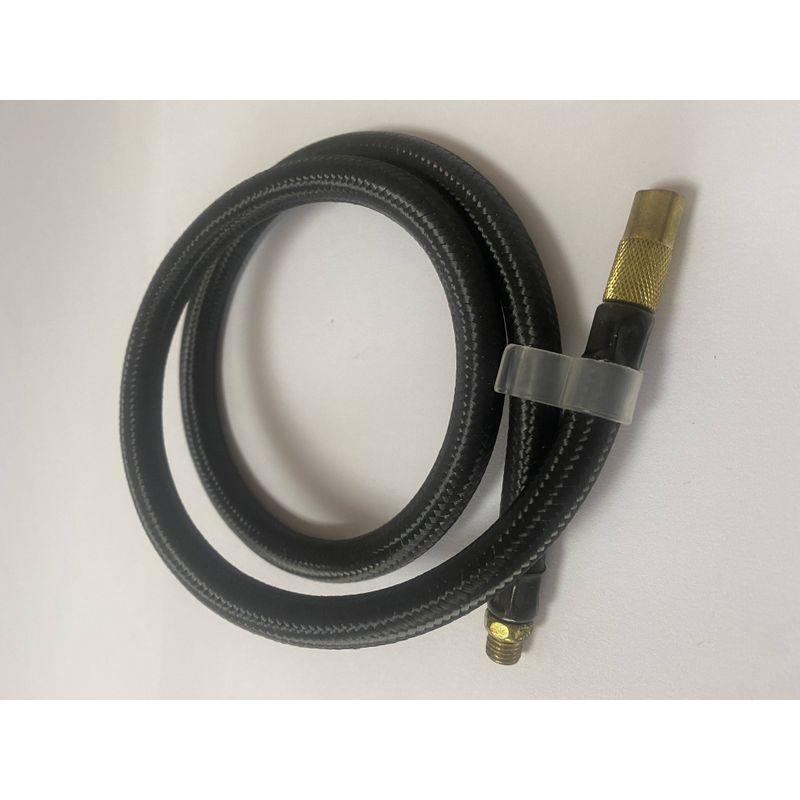 Black Air Hose for Inflating Rubber Tubes, Gauze-Woven Tube, Extension Hose Accessories, Car Air Pump