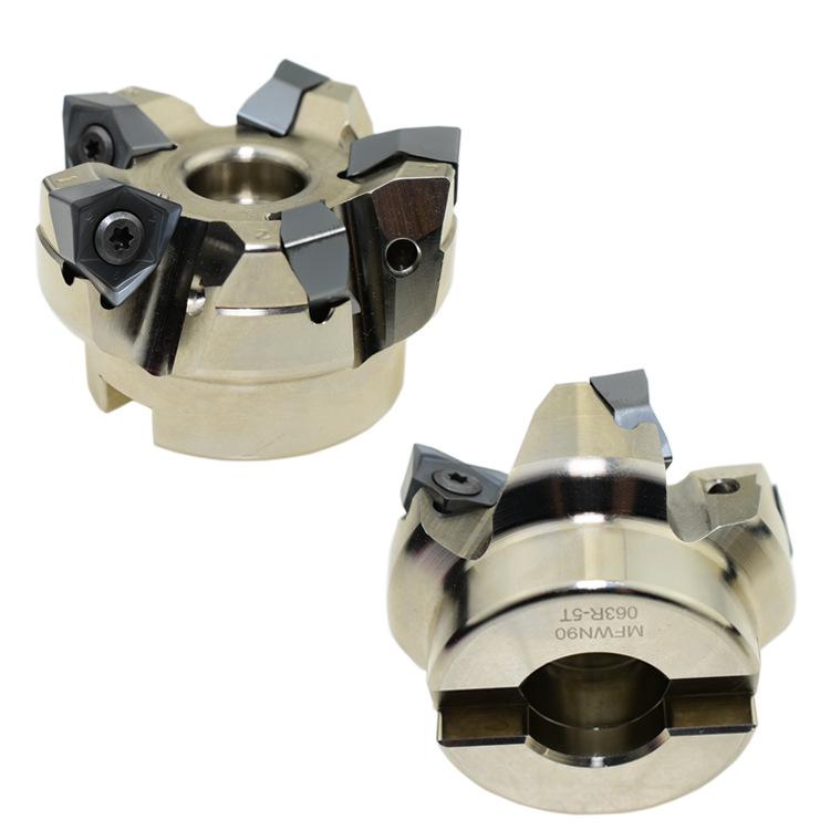 Угловая фрезерная головка CNC Sureeda 90° - MFWN Шестигранная, Сверхпрочная, для высокоскоростного черновой обработки.
