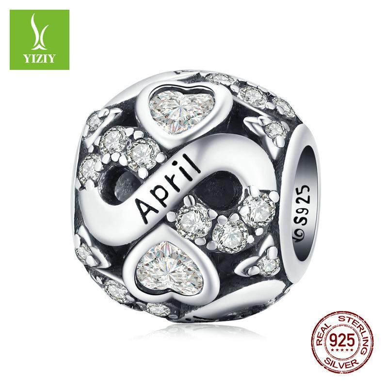 Декабрьский камень рождения Бижутерия из бусин Серебро S925 Созвездие Переводная бусина Bsc508