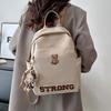 Cartoon Bear Backpack For Women With Nylon Material And Street Style For Daily Use