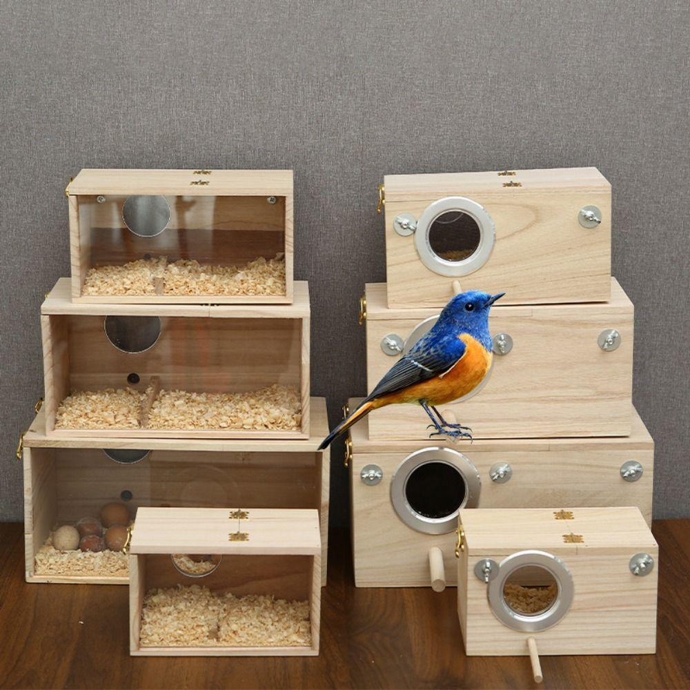 Акриловый/деревянный деревянный ящик для разведения попугаев, скворечник для попугаев, корелла, курица