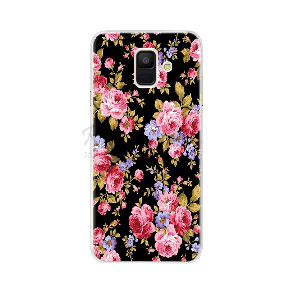Для чехла Samsung A6 2018 Чехол A600F Мягкий Силикон ТПУ Задняя Крышка Чехол для Телефона Для Samsung Galaxy A6 Plus 2018 A605 A605F A 6 Чехол