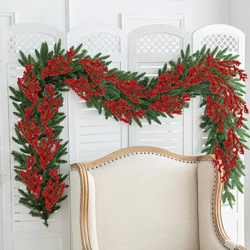 5/30PCS Christmas Red Fruit Berries Simulation Foam Holly Berry Stems Plant DIY Xmas Tree Gifts Craft Christmas Party Decoration
