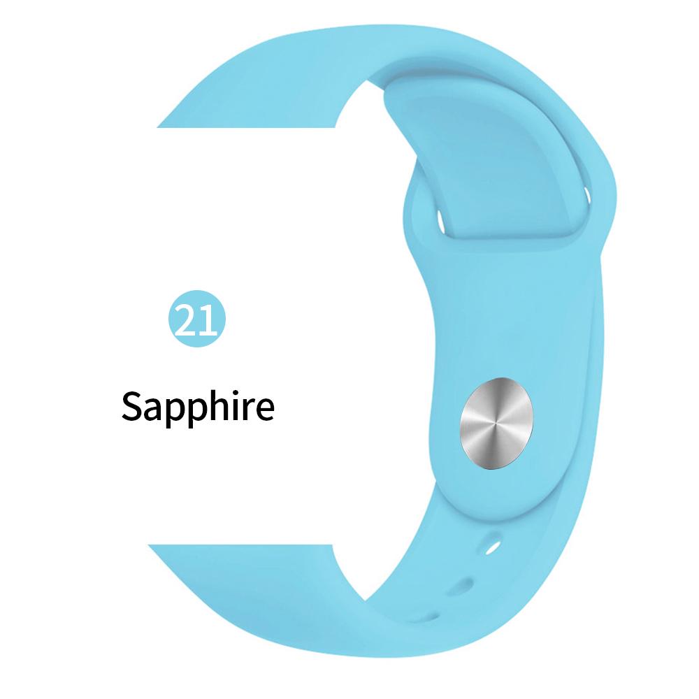 Мягкий спортивный силиконовый ремешок для часов Apple 4 3 2 1 38 мм 42 мм дышащий браслет для Iwatch Series 5 6 SE 40 мм 44 мм ремешок