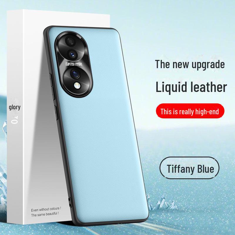 Чехол Honor 70 Liquid Leather: Защитный чехол от падений и обрастания